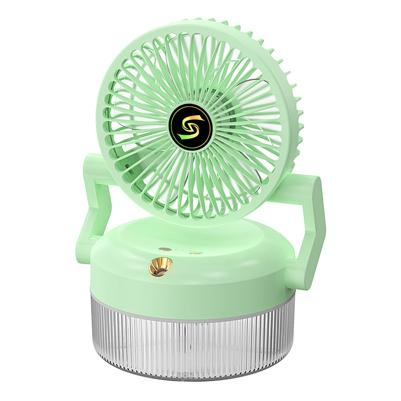 800ML Rechargeable Humidification Fan – Foldable Spray Fan with Blue Light