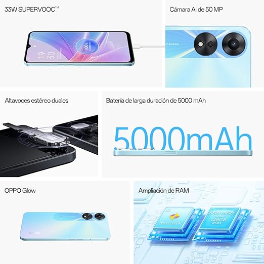 Oppo A78 Dual-SIM 256GB ROM + 8GB RAM | Factory Unlocked 5G Smartphone