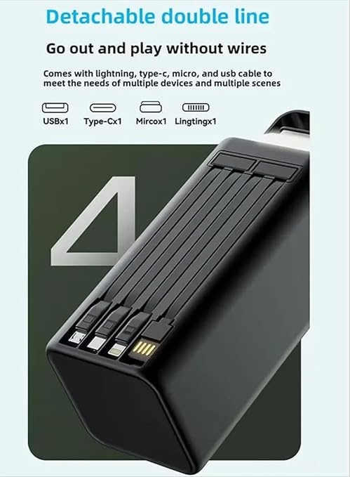 Orvana™ Solar Power Bank 50000mAh – Fast Charge + LED Light
