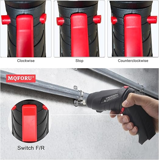 Cordless Electric Screwdriver Kit – 47 Piece Set, LED Light & Dual Position Handle