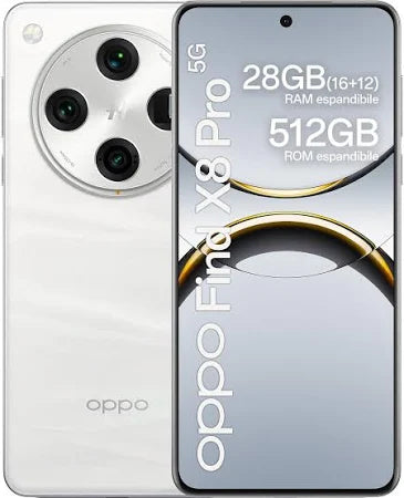 W&O Find X8 Pro 5G + Free Earphones – 16GB RAM + 512GB ROM, 5G Smartphone, Pearl White