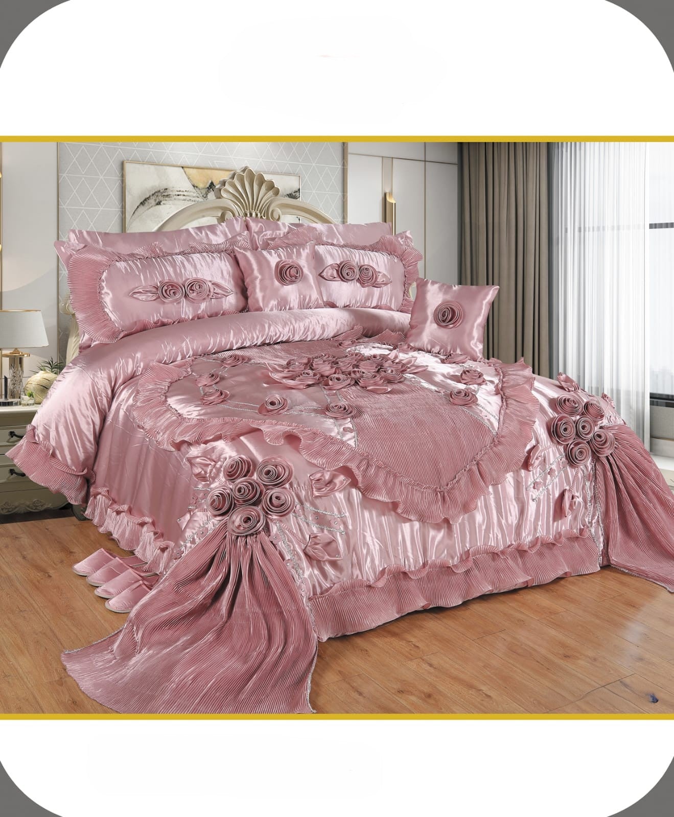 Royal Wedding Comforter Box – 16 PCS – Pink