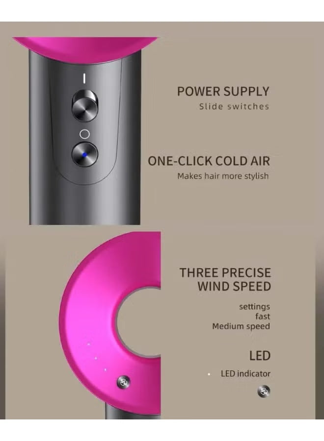 High-Speed Ionic Hair Dryer | 110,000 RPM Fast Drying | 3 Temps + 2 Speeds |