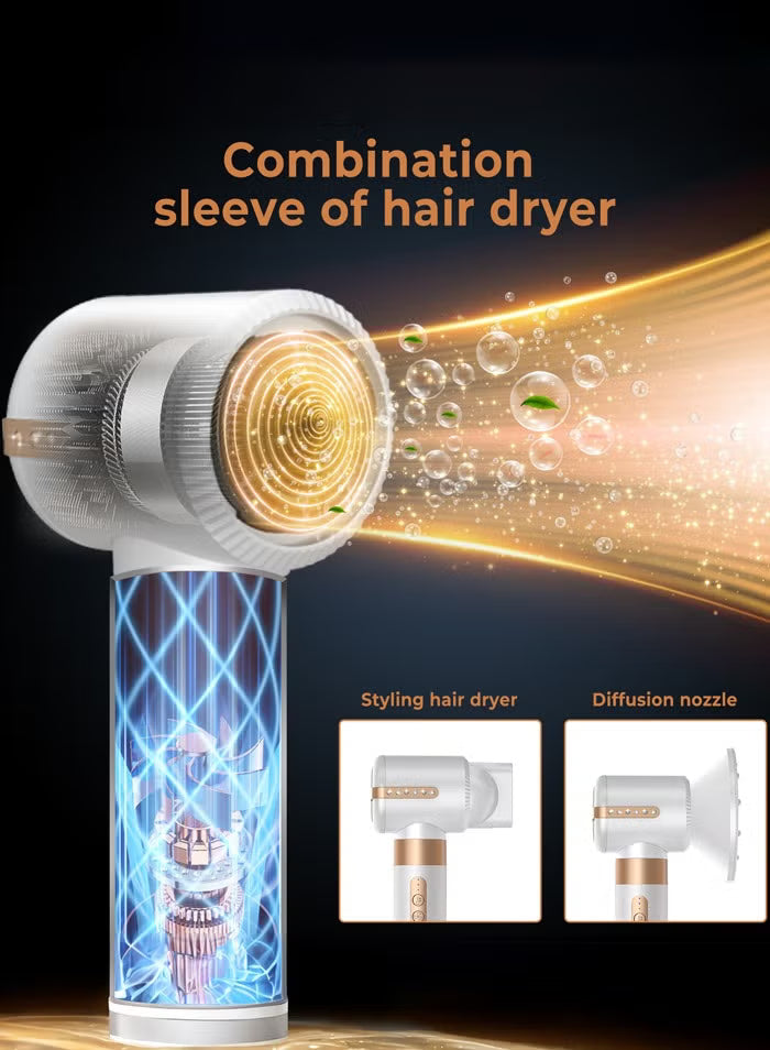 7-in-1 High-Speed Hair Styler & Dryer Brush – 110,000 RPM | Multi-Function Hot Air Brush