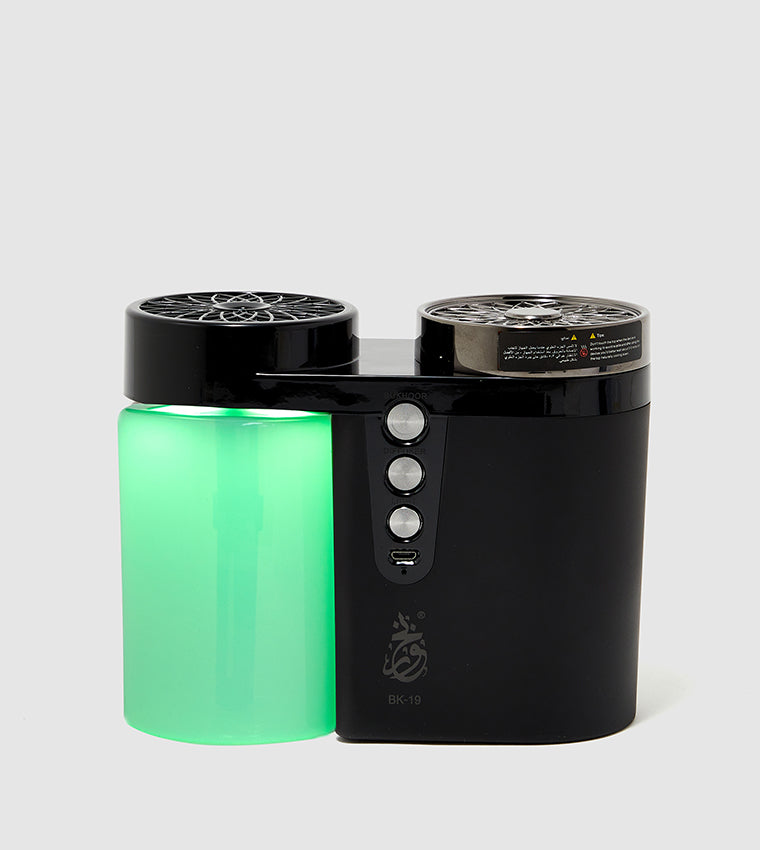 Electric Bukhoor Burner & Aroma Diffuser – Humidifier with Night Light, USB Rechargeable & Portable Design