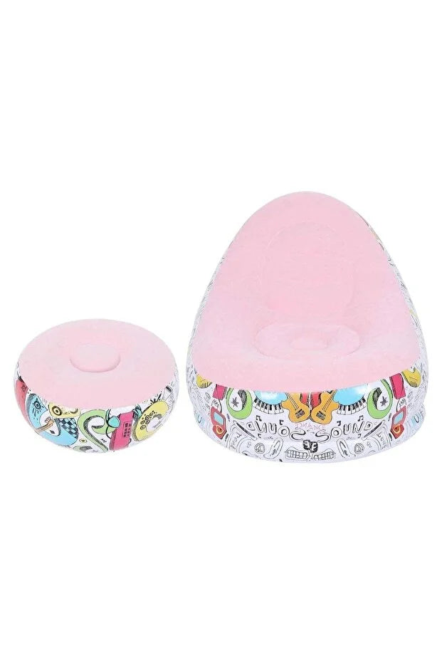 2Pcs Portable Inflatable Sofa Chair Air Pump Outdoor - Indoor