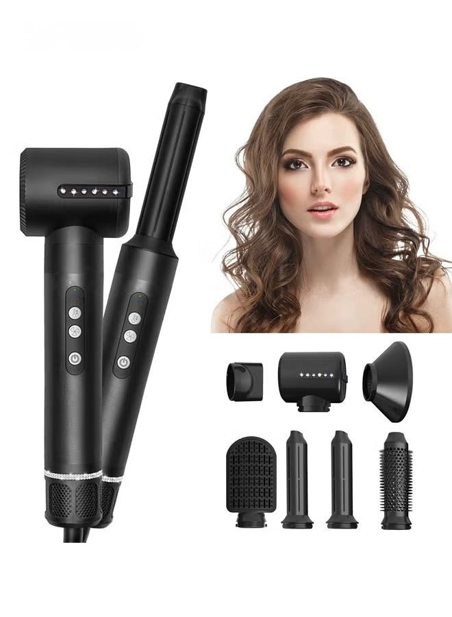 7-in-1 High-Speed Hair Styler & Dryer Brush – 110,000 RPM | Multi-Function Hot Air Brush