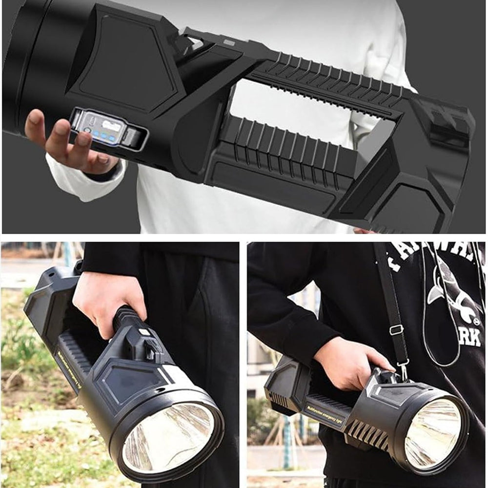 Camping Searchlight LED - Super Bright LED Flashlight Handheld Flashlight Searchlight High Lumens