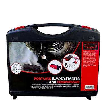 Portable Jump Starter & Compressor Kit High pressure Full package