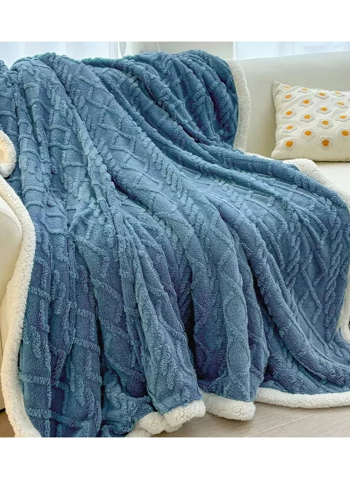 Double-Layer Ultra-Soft Blanket – Blue