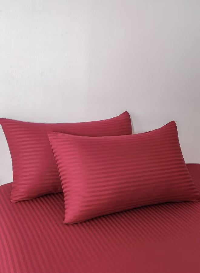 Premium King Size 6-Piece Bedding Set - Red Cherry