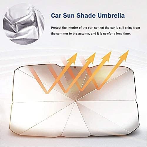 Set of 2 Windshield Umbrella Sunshades – UV Protection for Cars & SUVs