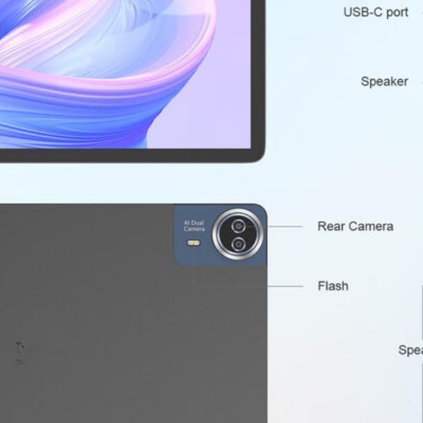 CM14000 Plus 14-Inch Android Tablet – Dual 5G, 12GB RAM, 1TB Storage – FHD Display, 20000mAh Battery, Includes Keyboard & Stylus (Black)