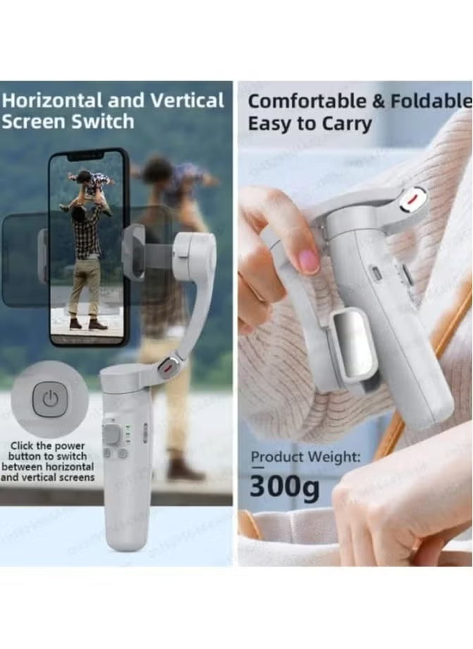 M1 Merak One 3-Axis Smartphone Gimbal Stabilizer – Face Tracking, Foldable Design & Multi-Mode Control for iPhone & Android