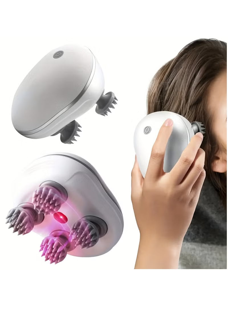 Electric Scalp Massager With 96 Kneading Nodes - Rechargeable