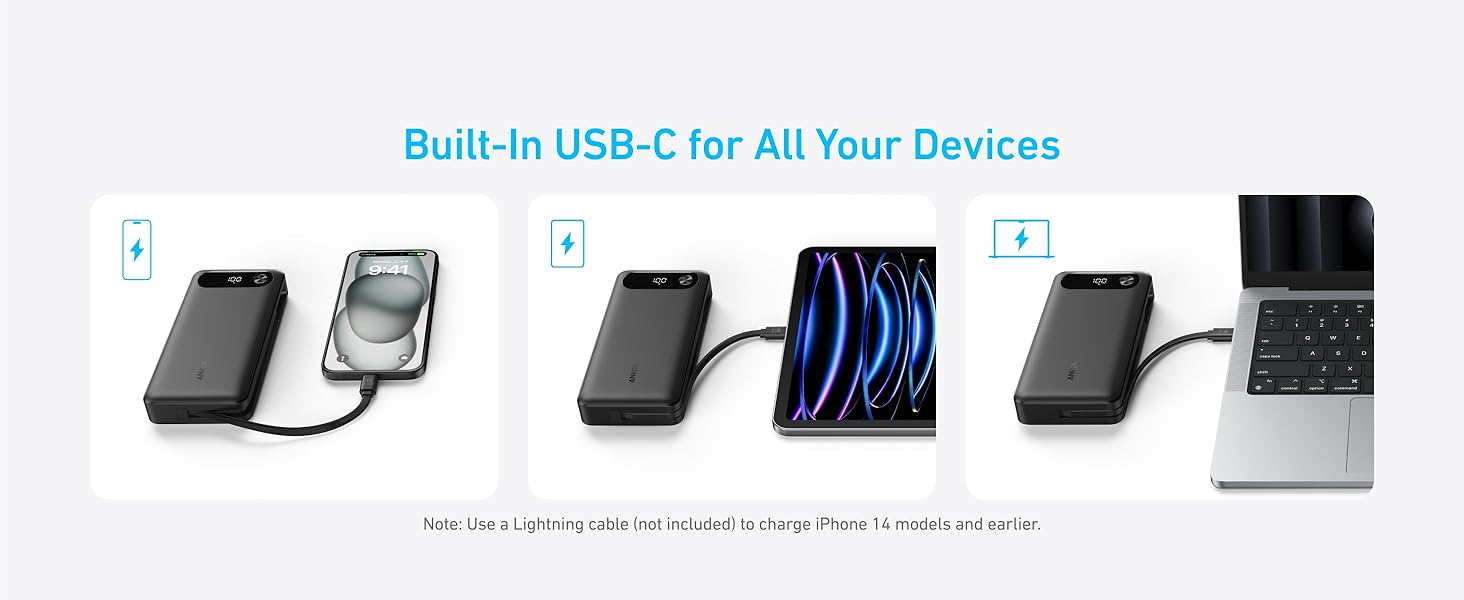 Anker Portable Charger 20K – High-Speed 87W for MacBook, iPhone & More