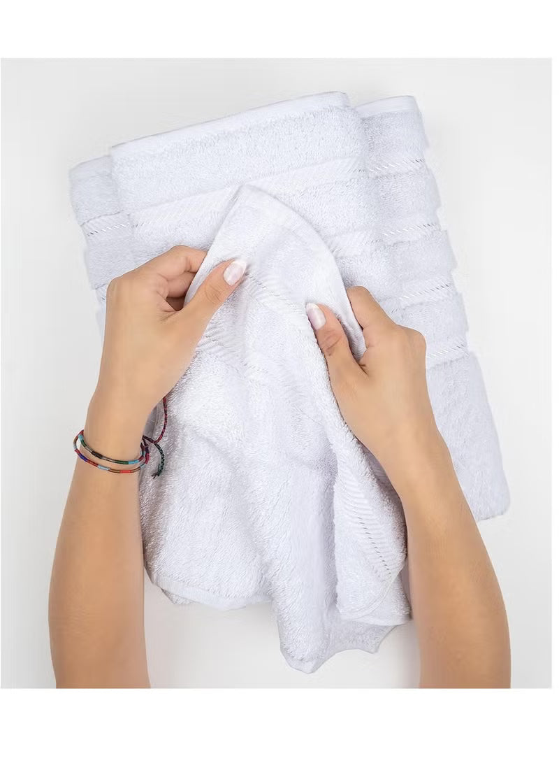3-Piece Premium Towel Set – White Luxury Cotton 100%
