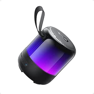 Glow Mini Portable Bluetooth Speaker – 360° Sound, Light Show