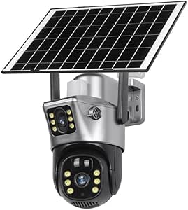 Premium V380 Pro Solar Camera – IP66, Dual Screen, 6MP