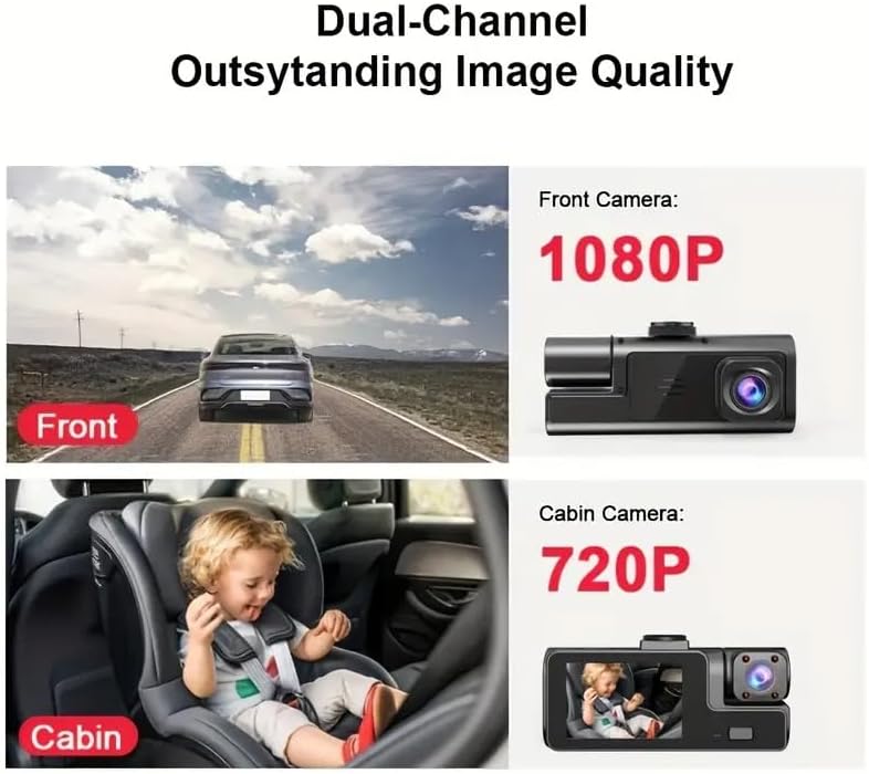 Black Box Super HD 1296P Car Dash Camera – G-Sensor, Parking Mode, Loop Recording