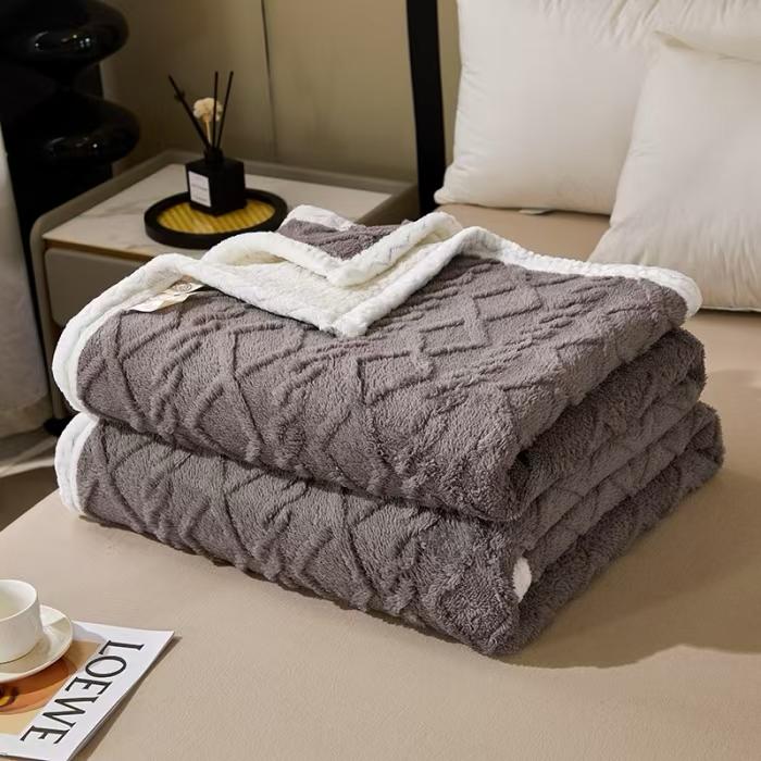 Double-Layer Ultra-Soft Blanket – Grey