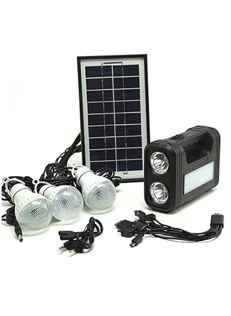 Outdoor Solar Lighting System – Portable Emergency Power Kit for Camping, Hiking & Home Use