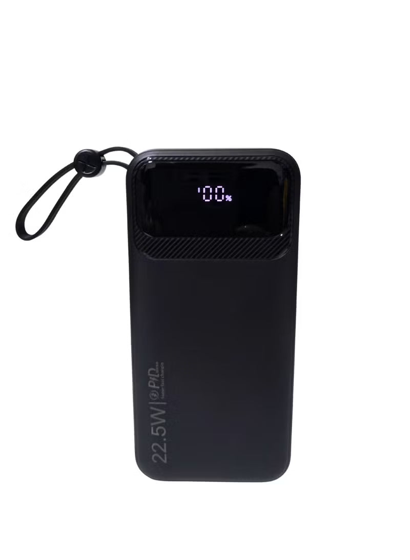 Power Bank 20,000mAh – 22.5W Fast Charge, 4 USB + 2 Type-C, Digital Display