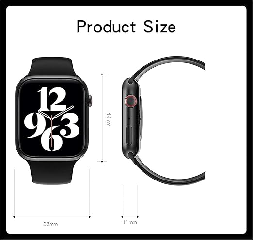 Unisex Smart Watch – Fitness Tracker, Heart Rate, BP, Sleep Monitor