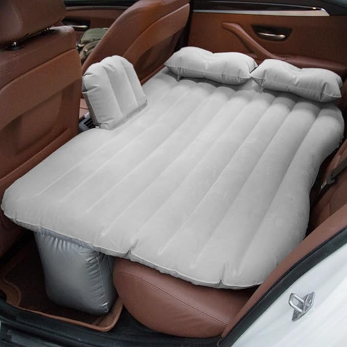 Car Travel Inflatable Mattress Air Bed  with Auto Pump 2 Pillows GIFT