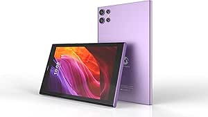 Manway 8-Inch IPS Screen Smart Tablet For Kids Micro SIM Android Tab with Bluetooth TWS Earphones and Zoom App Supported (Purple)