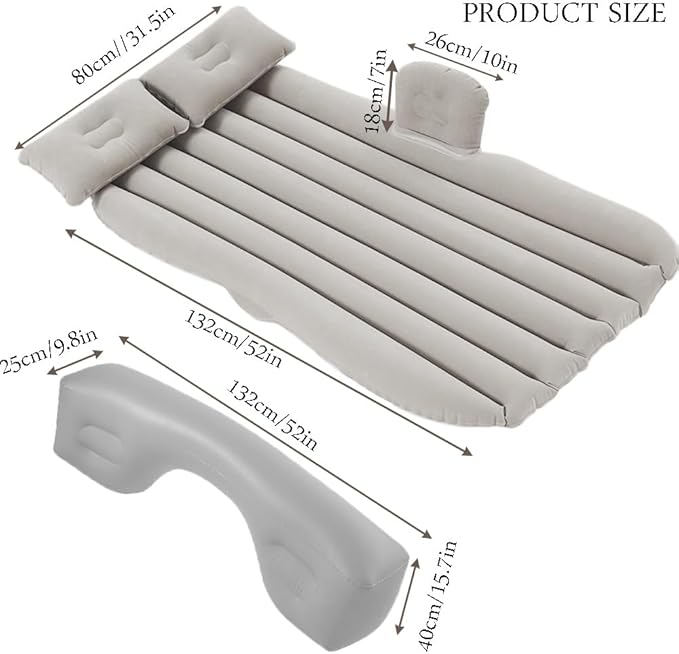 Car Travel Inflatable Mattress Air Bed  with Auto Pump 2 Pillows GIFT