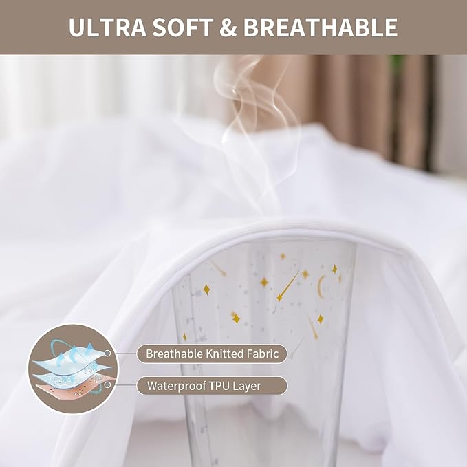 WATERPROOF MATTRESS PROTECTOR – PREMIUM 3-LAYER PROTECTION