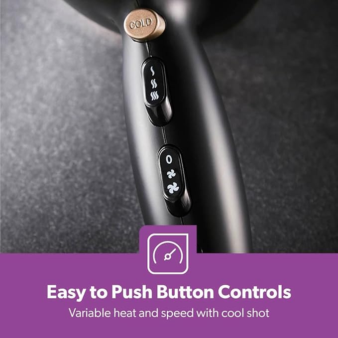 2x Hair Dryers – 2 Speeds, 3 Heat Settings, 2200W