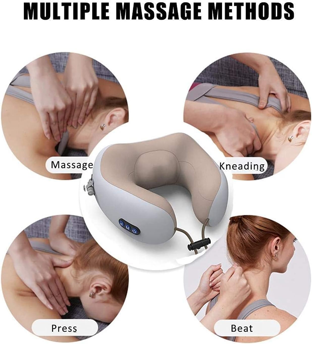 Rechargeable Cervical Neck Massager – Portable Vibration Neck & Shoulder Massager