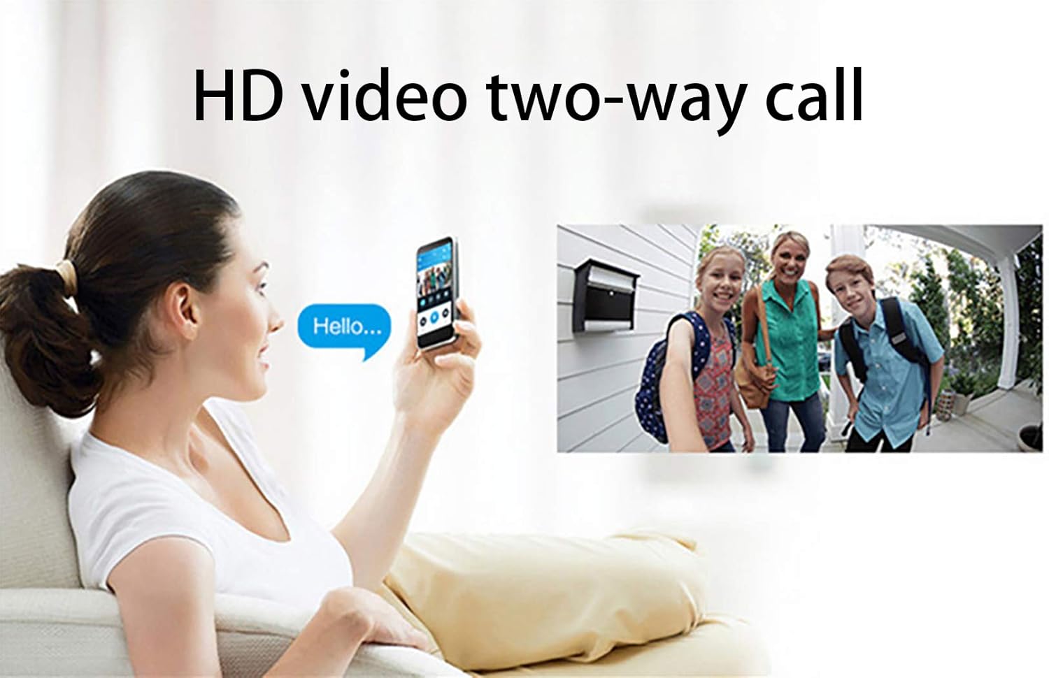 Wireless Doorbell with Intercom & Remote Unlock – Smart Home Security