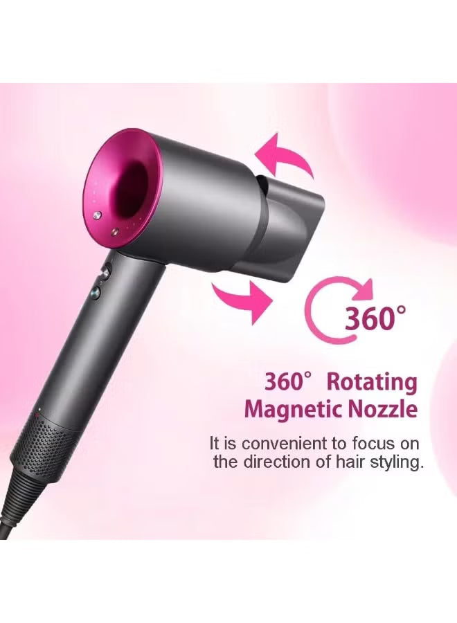 High-Speed Ionic Hair Dryer | 110,000 RPM Fast Drying | 3 Temps + 2 Speeds |
