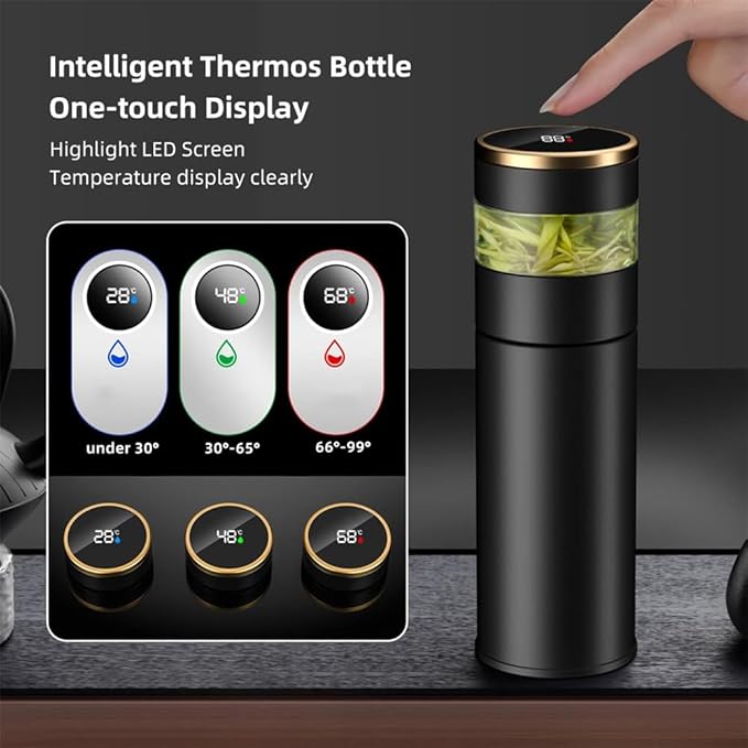 Premium Vacuum Insulated Bottle with Touch Screen Display