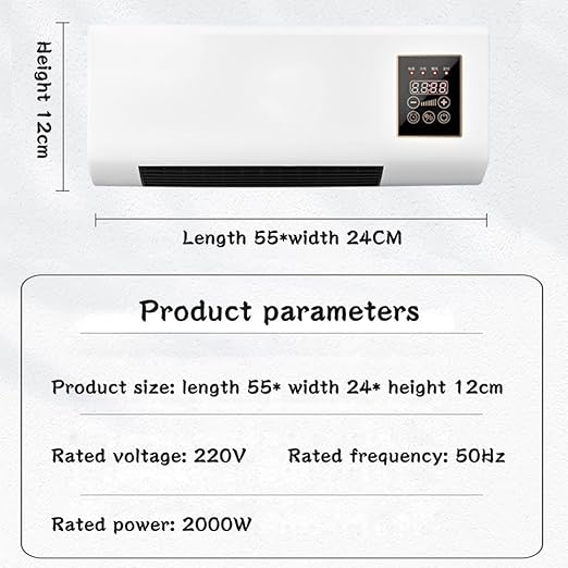 Personal Mini Air Conditioners, Dual Use Wall Mounted Air Conditioner with Remote Control, Adjustable Cool and Warm, Smart Touch Screen, 8h Intelligent Timing, for Bedroom Living Room Office. ﻿