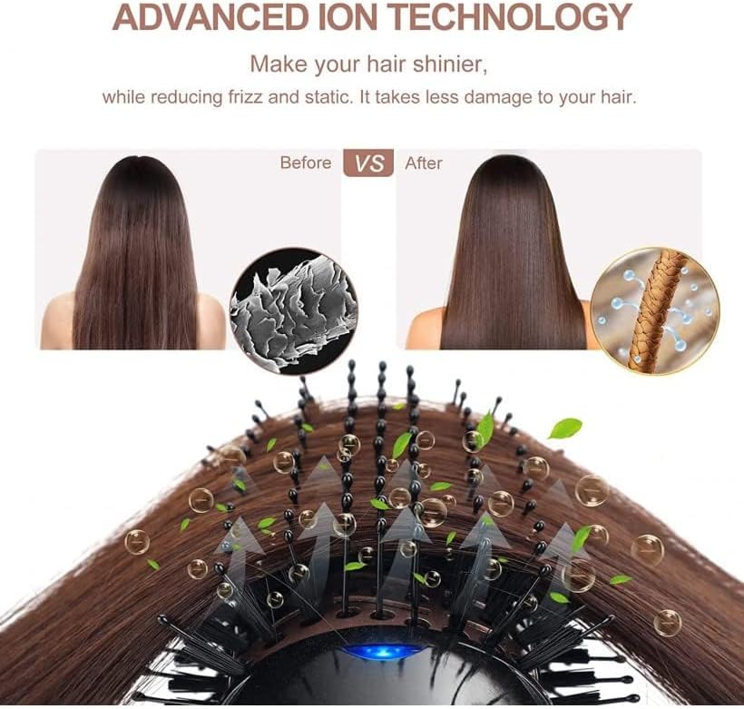 Professional 3 in 1 Hot Air Combo Set | ✅ Negative Ion Hair Dryer & Styling Brush |