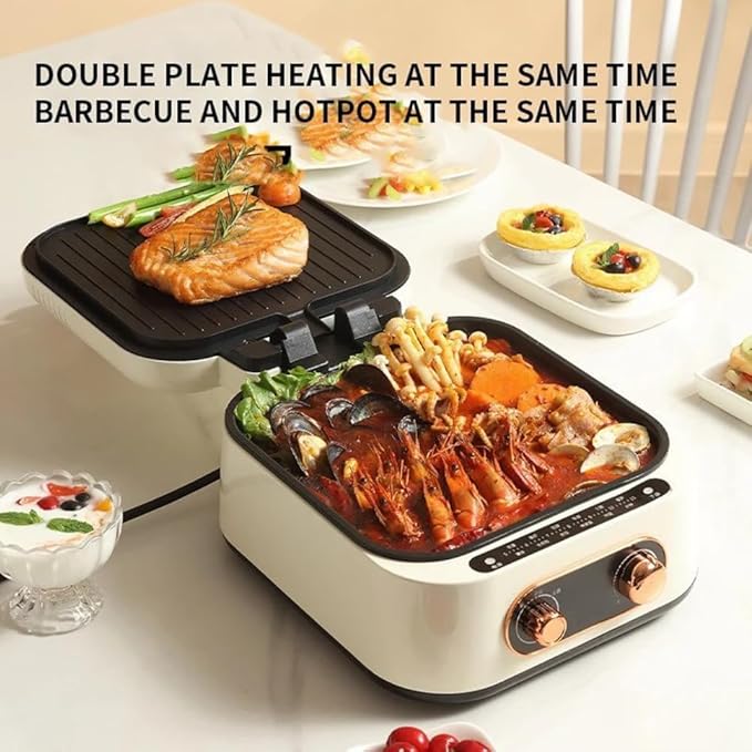 Electric Cooking Pot 1800W – 10-in-1 Multifunctional Cooker