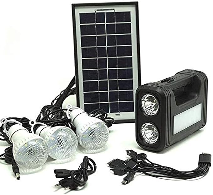 Outdoor Solar Lighting System – Portable Emergency Power Kit for Camping, Hiking & Home Use