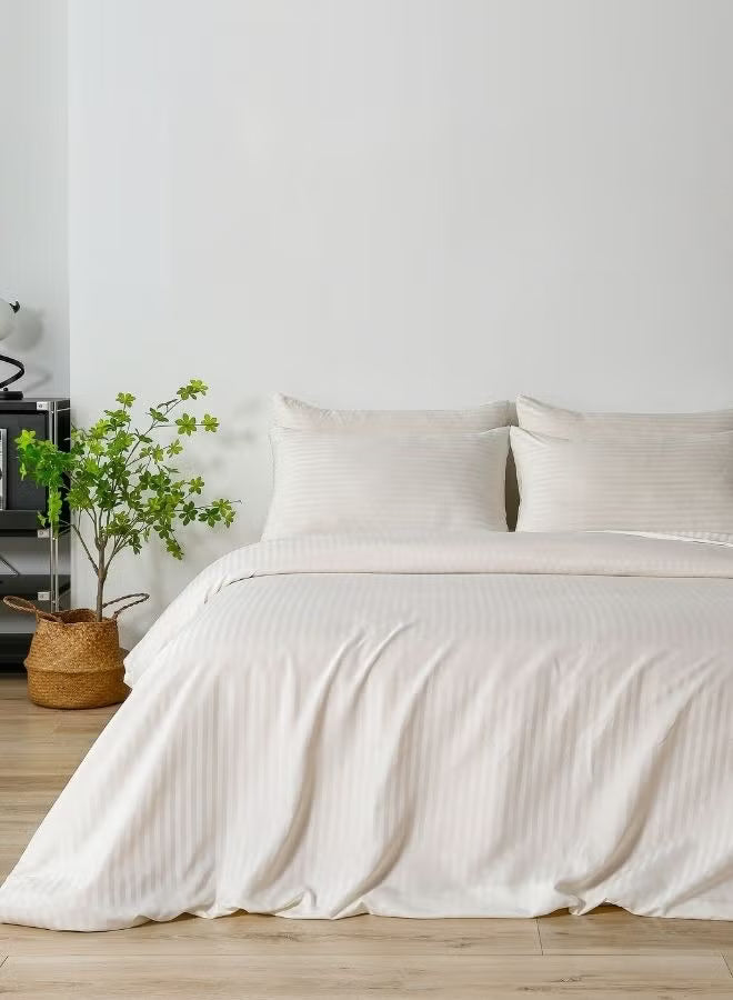 Premium King Size 6-Piece Bedding Set - White