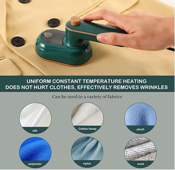 Mini Travel Iron — Portable Steamer for Clothes + Surprise Gift 🎁