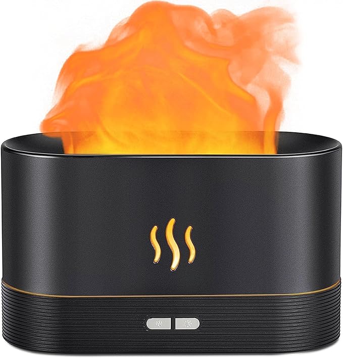 🔥 Flame Effect Aroma Diffuser – Relaxation Lamp; Style in One