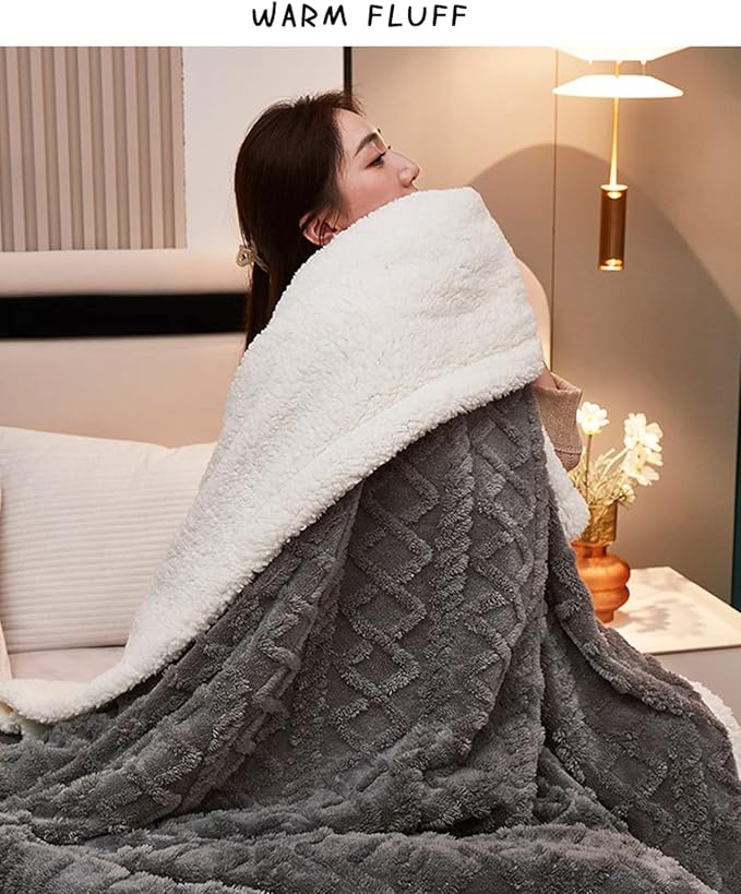 Double-Layer Ultra-Soft Blanket – Grey