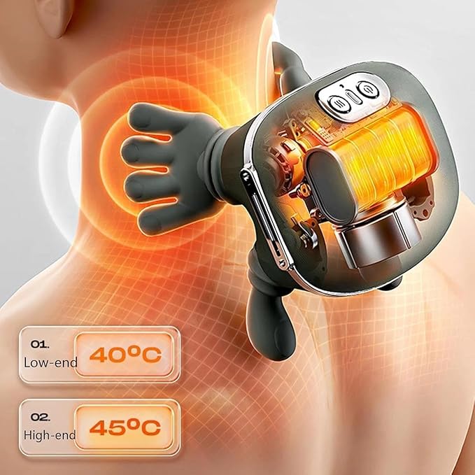 Ergonomic Shiatsu Neck Massager with Heat