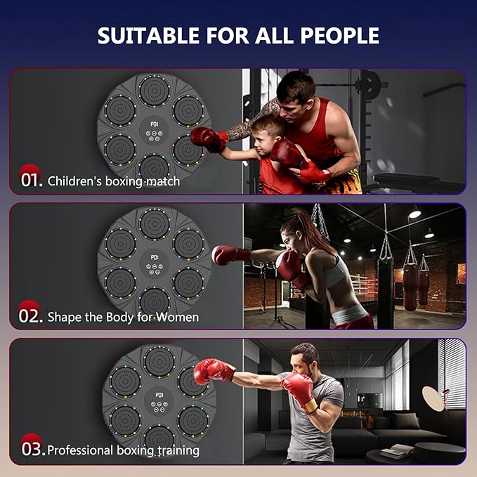 Electronic Music Boxing Wall Target – Smart Bluetooth Pads + Free Gloves