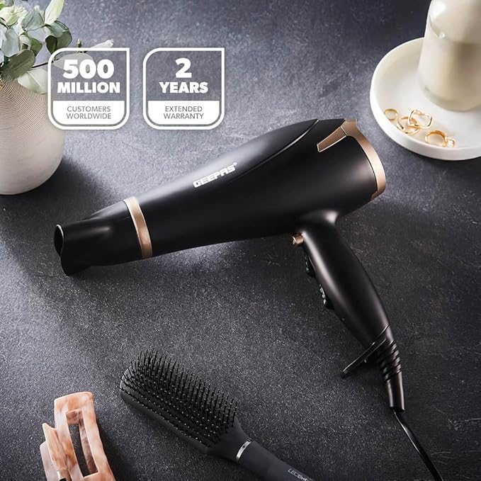 2x Hair Dryers – 2 Speeds, 3 Heat Settings, 2200W
