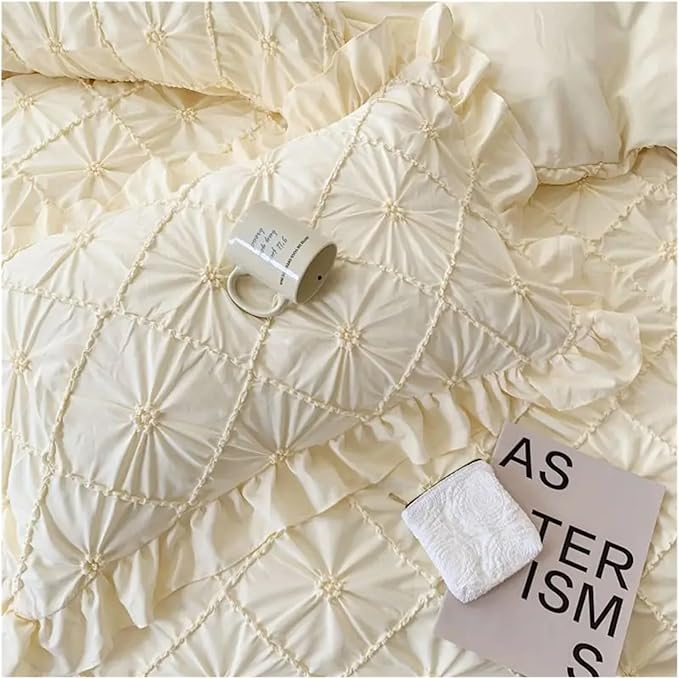 Luxury 6-Piece Bedding Set | 100% Premium Cotton - Golden Beige