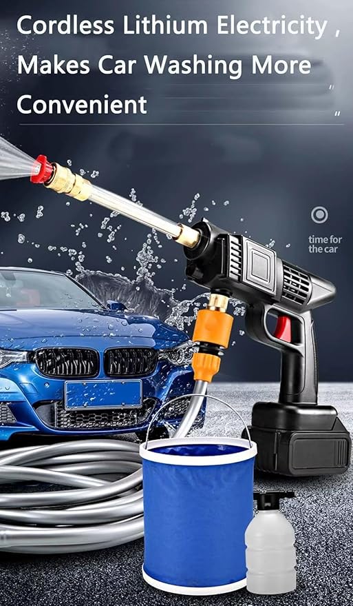 Portable Car Wash Machine – 68V, Foam & Hose Included